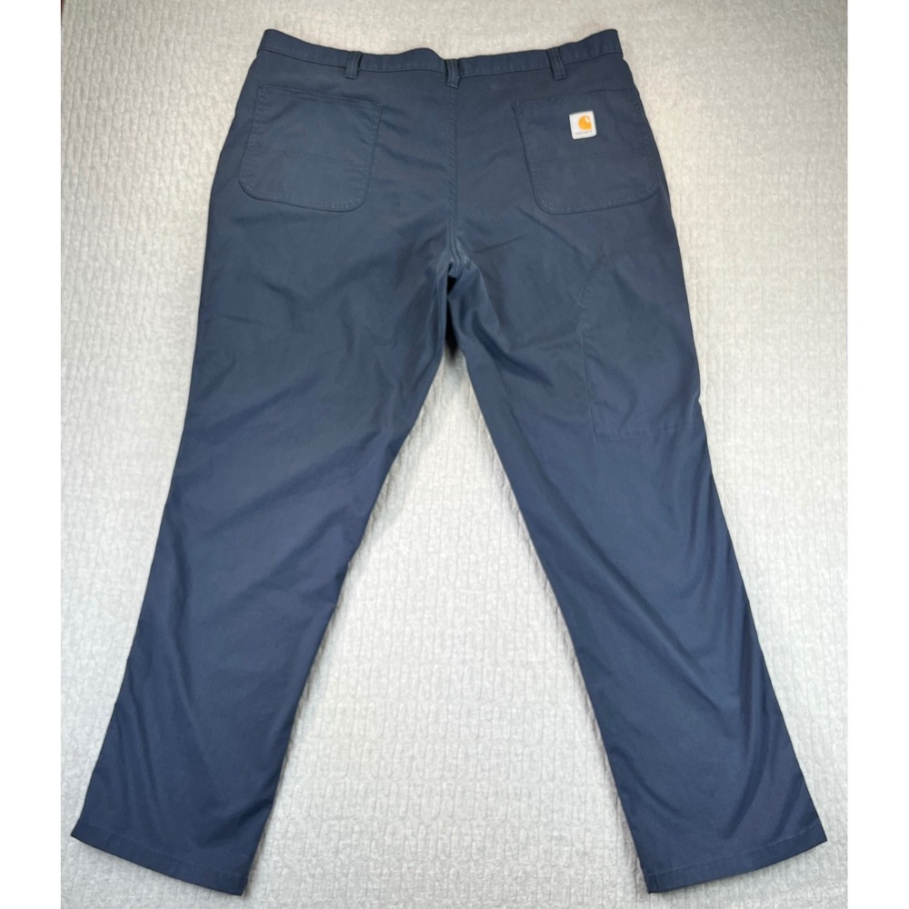 Carhartt Ripstop Work Pants Mens 40x32 Navy Blue Relaxed Fit Cargo 74533-20